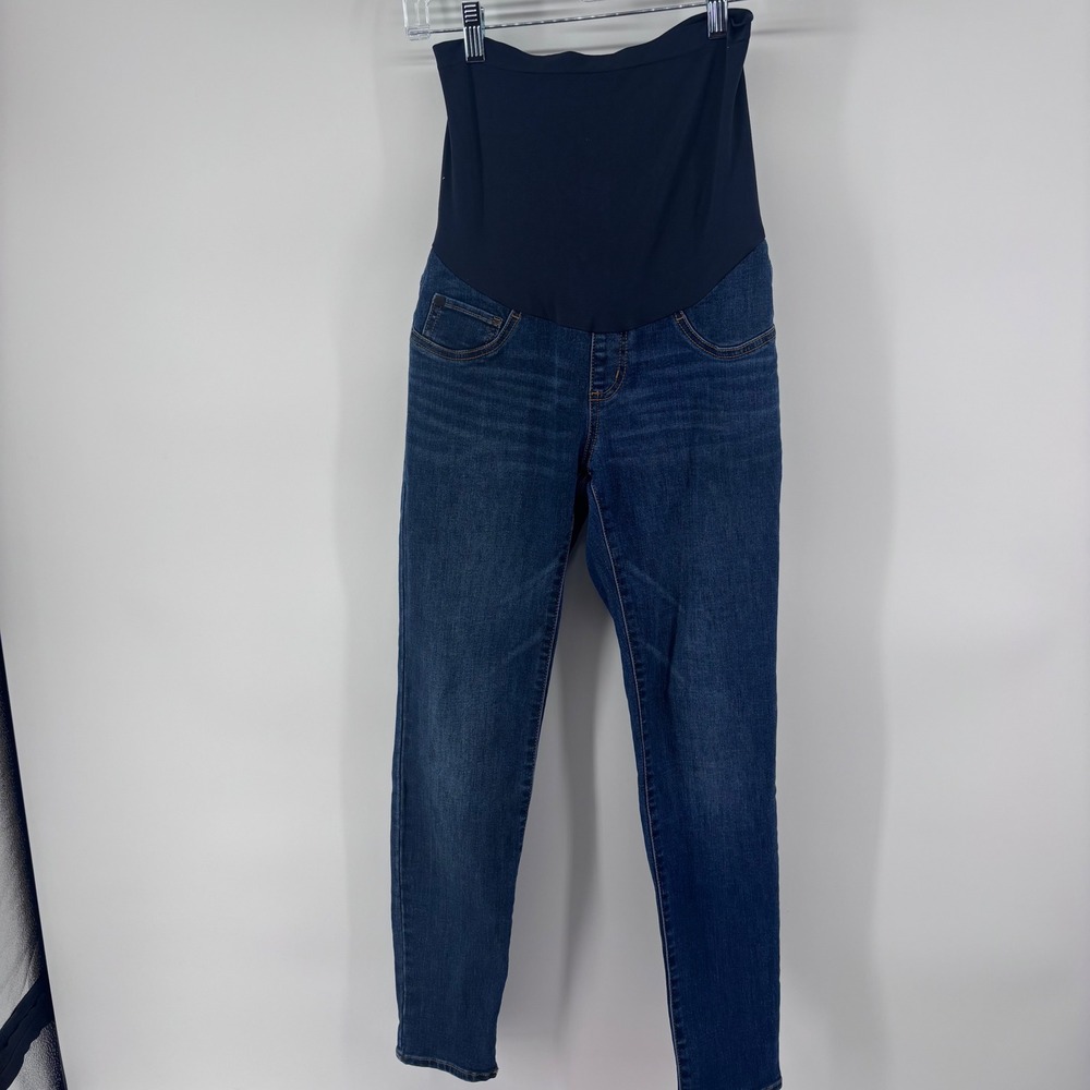 Branch + Twig Maternity Jeans Sustainable Dark Wash Denim Small (28x26)